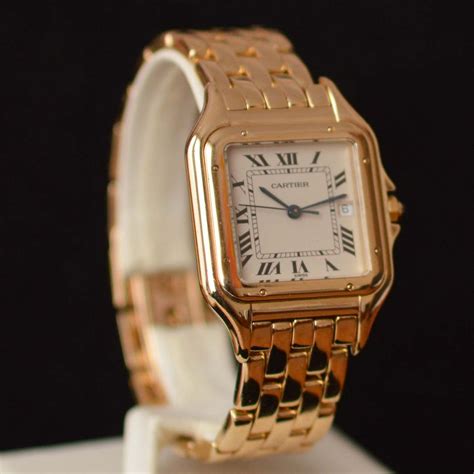 cartier 18k gold watch models.